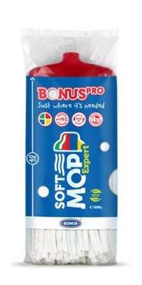 Felmosófej, ipari, BONUS "SoftMOP", piros