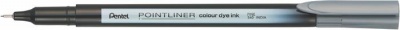 Tűfilc, 0,4 mm, PENTEL "Pointliner", szürke