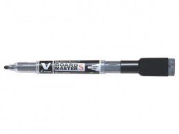 Táblamarker, törlőkupakkal, 1,3 mm, EF, kúpos, PILOT "V-Board Master S", fekete